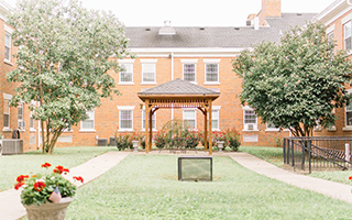 exterior photo of brick adult day care facility