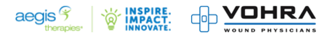 Aegis Therapies, Inspire Impact Motivate and VOHRA Wound Physicians logos